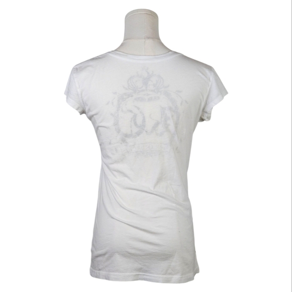 Key Closet White Leopard Rare Premium Graphic Cotton Tee M Animal Print Shirt - Picture 5 of 8